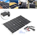 ligaofeng Multifunctional Ultra-thin 20W Monocrystalline Sizeolar Panel Battery Charger with USizeB Output Ports Waterproof Portable