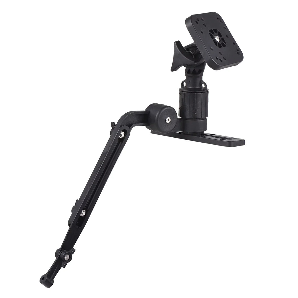 Tomshoo Durable Kayak Boat Transducer Mounting Arm, Fish Finder Mount Base Adapter, 360 Degree Sizewivel