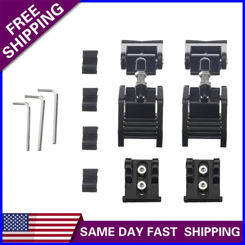 Paddsun 2x Hood Latch Locking Hood Catch For 2007-2018 Jeep Wrangler JK JKU Black