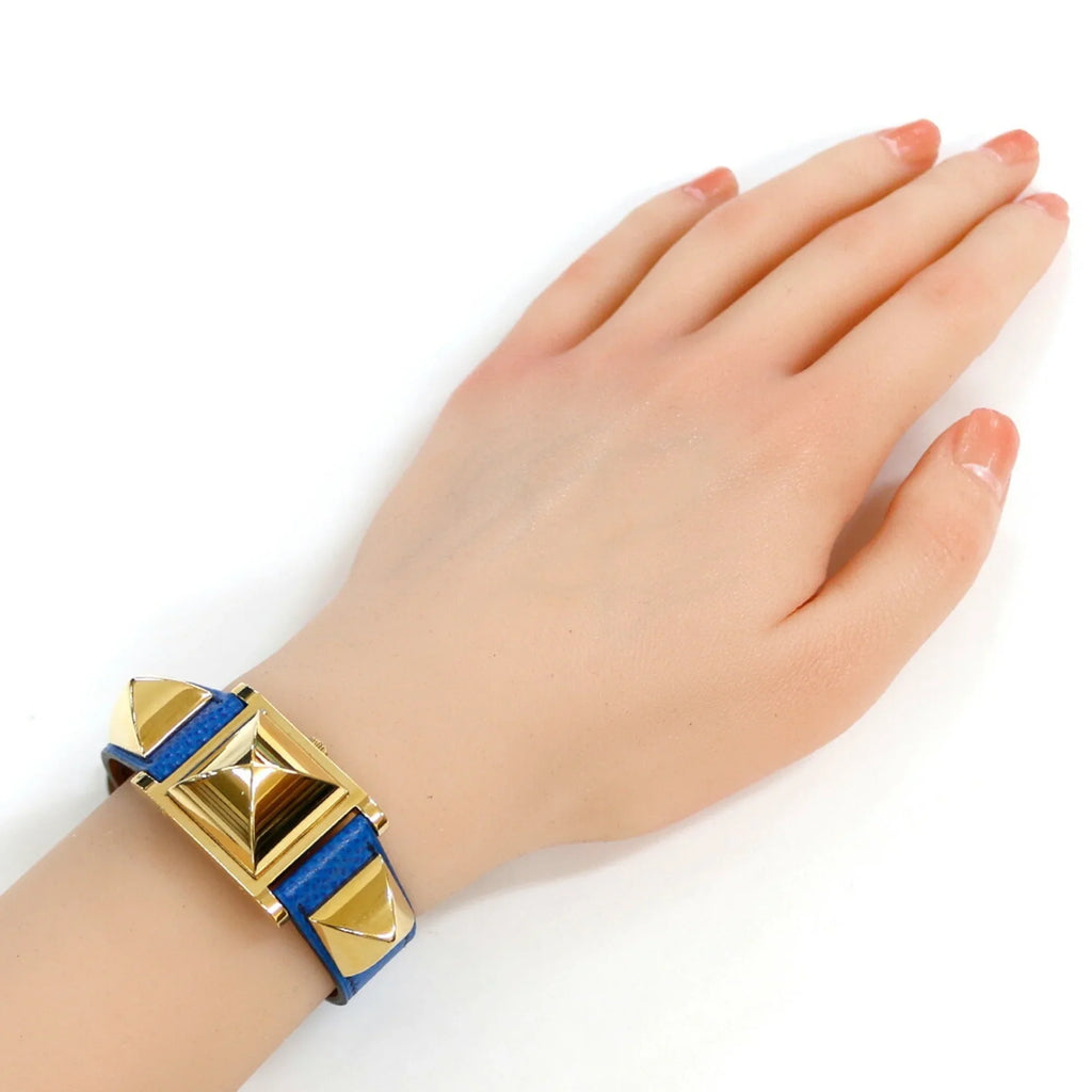 Pre-Owned Hermes Medor Watch GP Quartz Ladies HERMESize (Fair)
