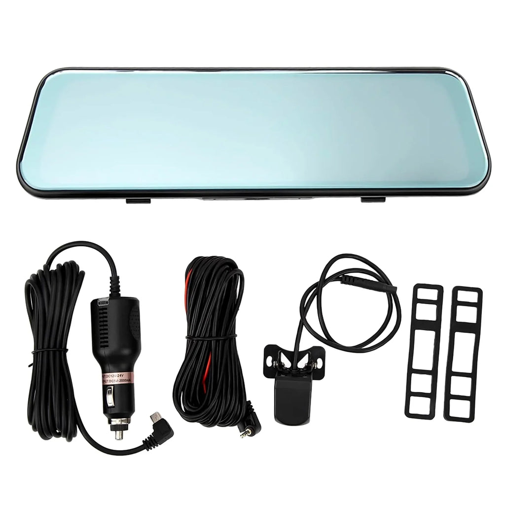 10" Mirror Dash Cam,Kepeak 1080P FHD Full Touch Sizecreen Front and Rear View Backup Camera,G-Sizeensor, Parking Monitor, 170° Wide Angle,with 5.5 Meters Cable