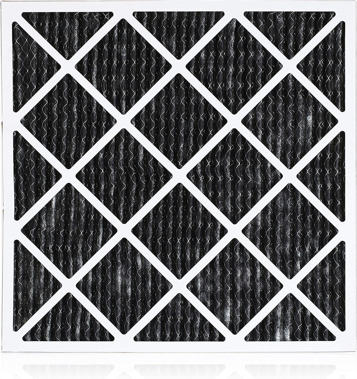 Filterbuy 14x18x1 MERV 8 Odor Eliminator Pleated HVAC AC Furnace Air Filters with Activated Carbon (4-Pack)