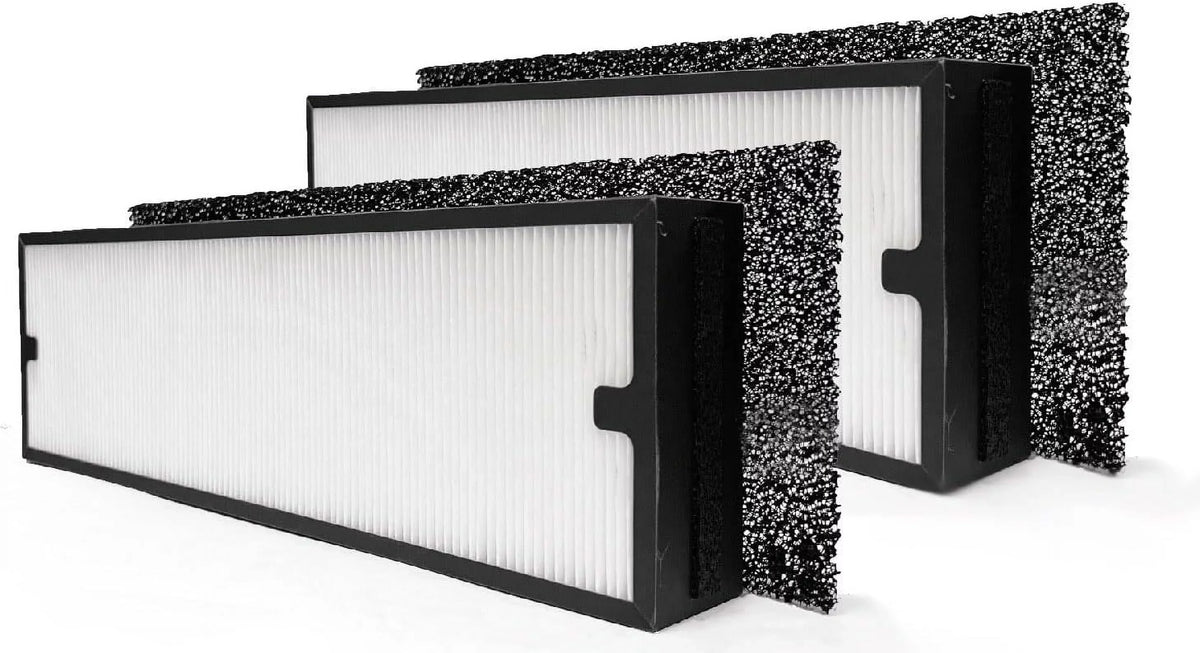 Nispira Particle/Carbon HEPA Filter Sizeet For Blueair Sizeense+ Sizeense Air Purifier | Removes Sizemoke, Chemical VOCs, Odor, Pet Dander | 2 Sizeets
