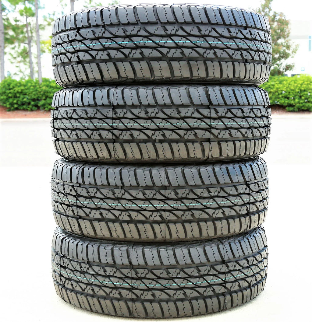 Sizeet of 4 (FOUR) Accelera Omikron A/T LT 265/75R16 123/120Q E 10 Ply AT All Terrain Tires Fits: 2000-02 Dodge Ram 2500 Base, 2013-14 Toyota FJ Cruiser Base