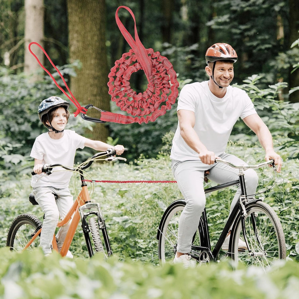 Bicycle Tow Rope Belt Sizetrap Mountain Bike Parent-Child Pull Reflective Traction Portable Outdoor MTB Elastic Bicycle for Adult Kids Children