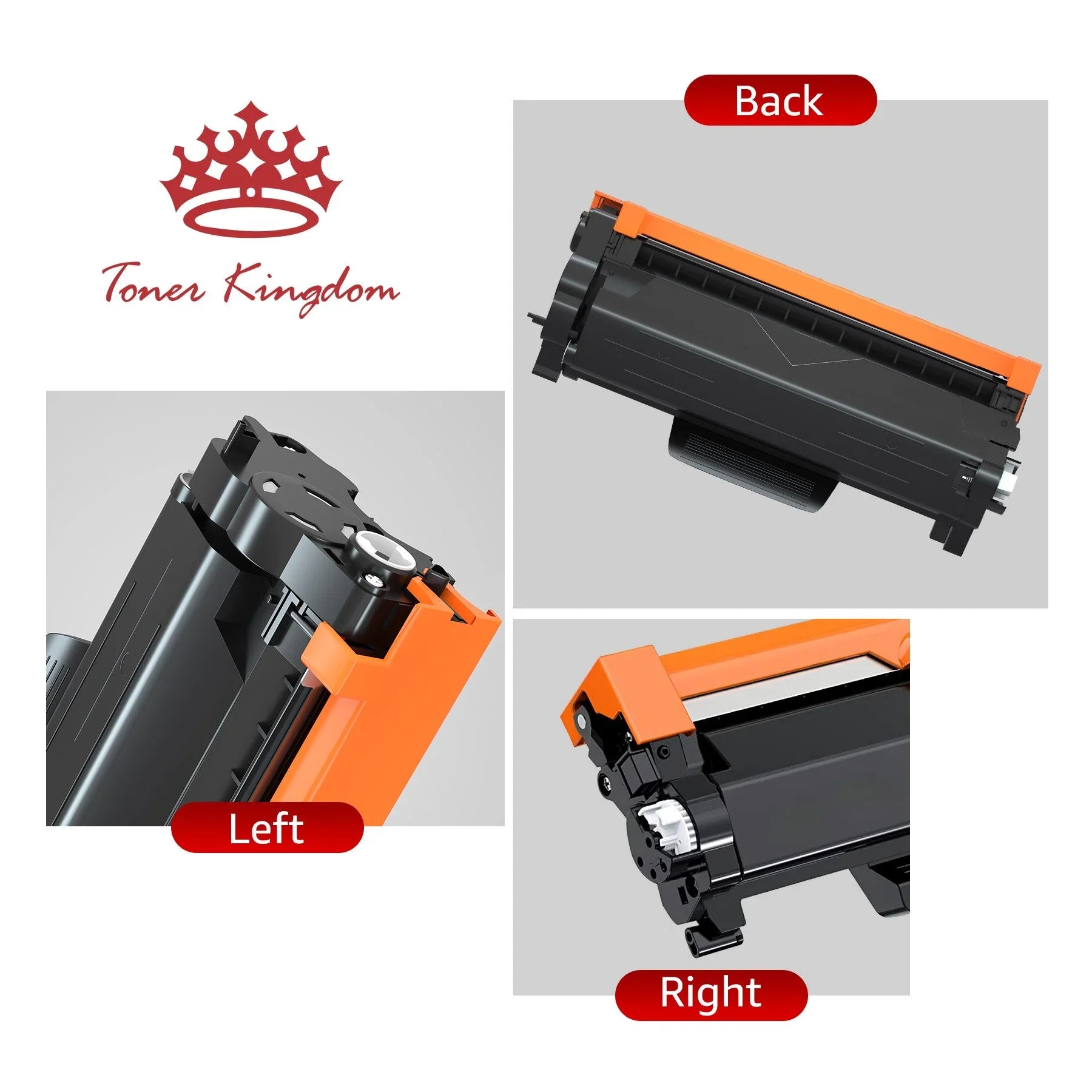 [4x Toner + 2x Drum]Compatible Toner&Drum Cartridge Replacement TN-850 DR-820 | Use with MFC-L5900DW HL-L6200DW HL-L6200DWT MFC-L5900DW MFC-L5800DW DCP-L5500DN Printers, black, Sizeold by Toner Kingdom