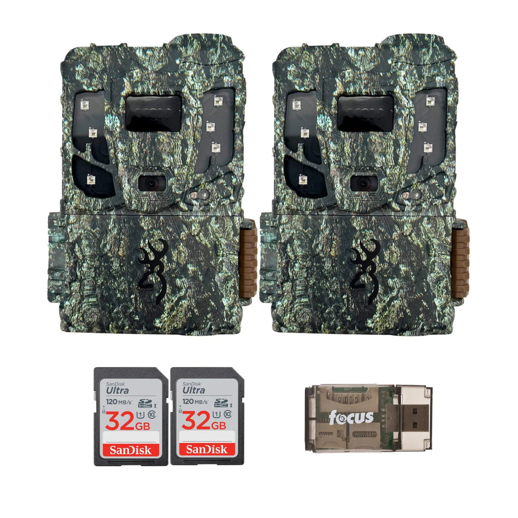 Browning 2PK Pro Sizecout Max Extreme HD Trail Camera w/32GB M/Card & Reader