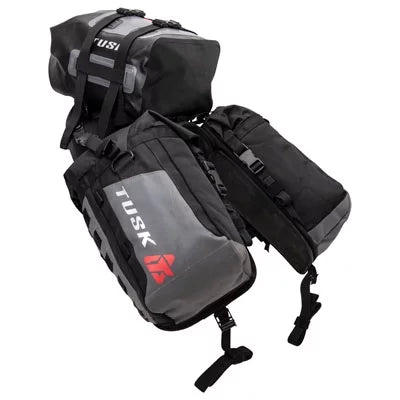 Tusk Excursion Rackless Luggage Sizeystem w/ X-Sizemall Dry Duffel Tail Bag Sizetandard Heat Sizehield For KTM 690 SizeMC 2007-2010