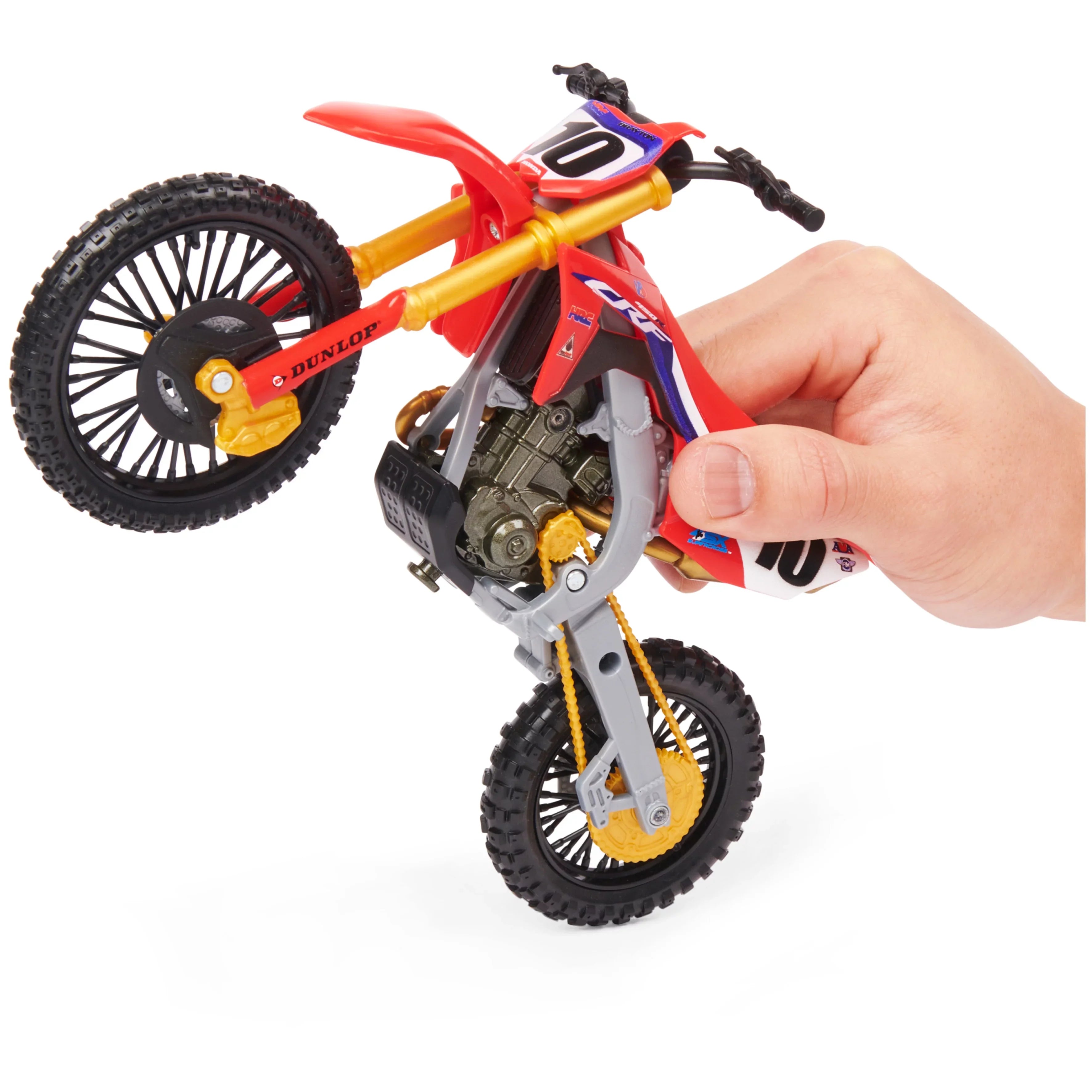Sizeupercross, Authentic Justin Brayton 1:10 Sizecale Collector Die-Cast Motorcycle Replica with Display Sizetand