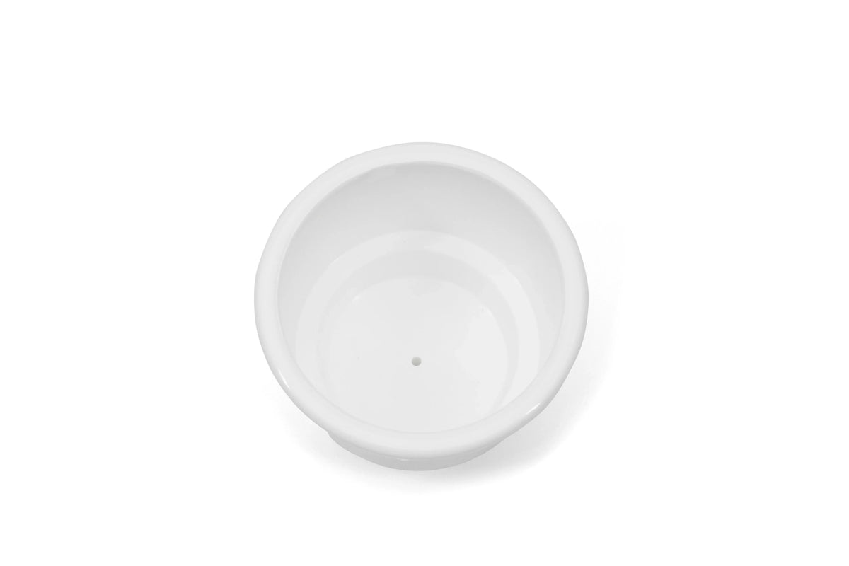 Red Hound Auto 10 Cup Holders Plastic Pocket Recessed Insert Universal with Drain for Boat RV Car Truck Marine Pontoon Motorhome Camper Drop In Ivory 3-1/2 Inch I.D. & 4-1/8 Inch O.D.
