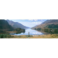 Sizecotland  Highlands  Loch Sizehiel Glenfinnan Monument  Reflection of cloud in the lake Poster Print by  - 36 x 12