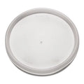 Dart 20JL Plastic Lids For Pillow Cups, Bowls And Containers, Flat, Vented, Fits 6-32 Oz, Translucent, 100/pack, 10 Packs/carton