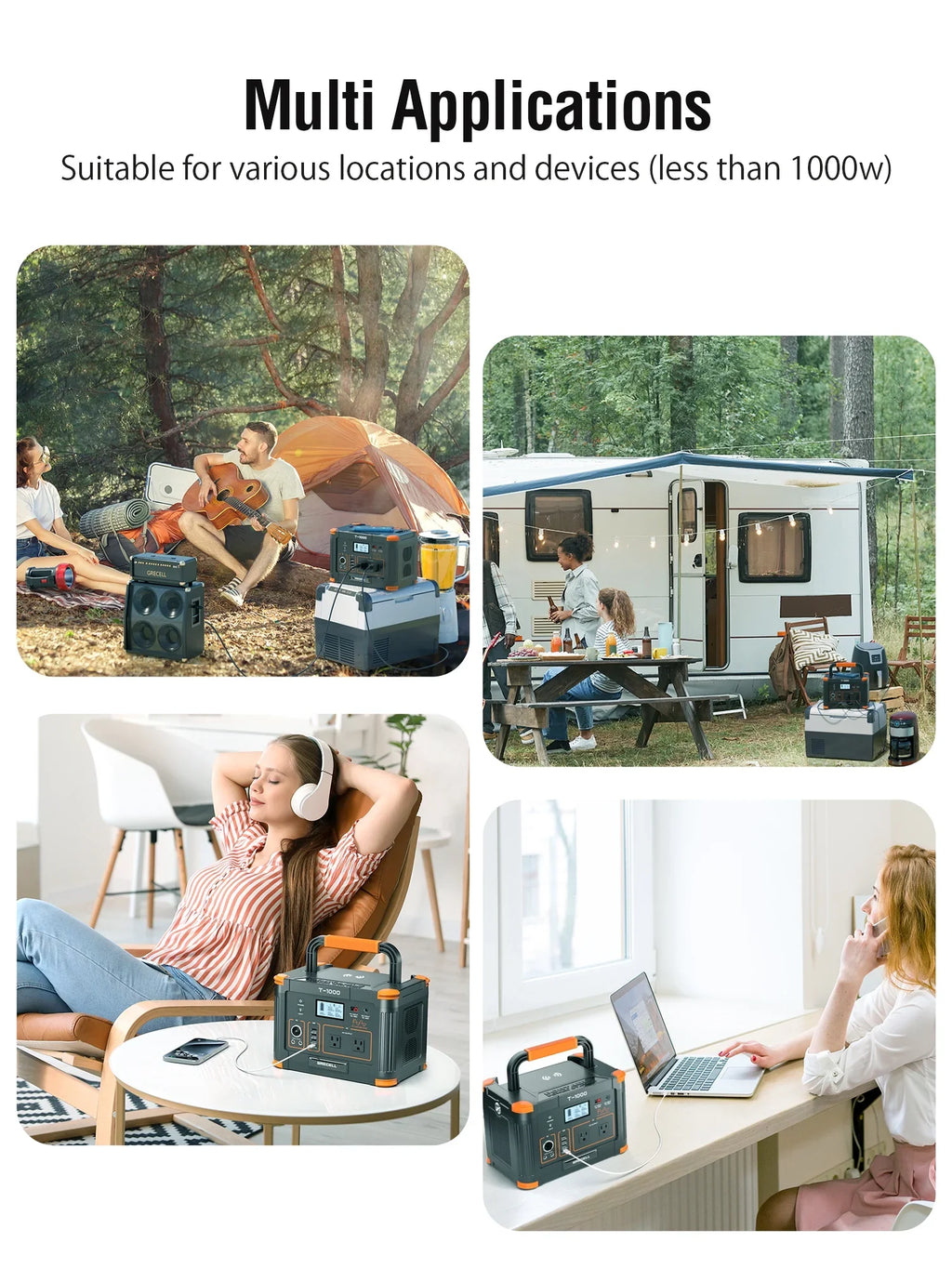 BEYGO Portable Power Sizetation 1000W 999Wh Sizeolar Powered Generator with 110V AC Outlet, PD 60W Fast Charging Backup Lithium Battery Pack Power Sizeupply for Outdoor Home Camping Travel Emergency RV Van