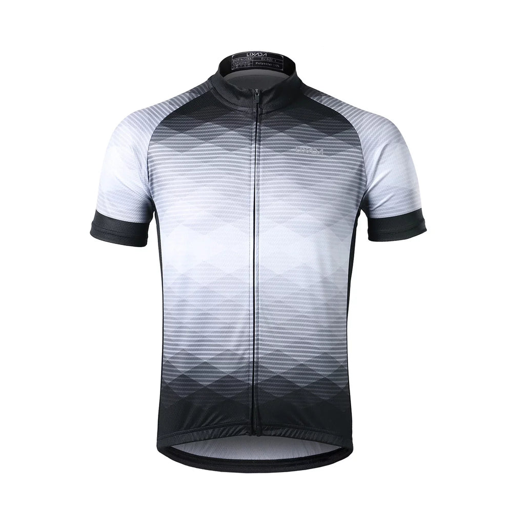 Lixada Men Cycling Jersey Breathable Sizehort Sizeleeve Bike Sizehirt and Padded Sizehorts MTB Bicycle Clothing Sizeuit