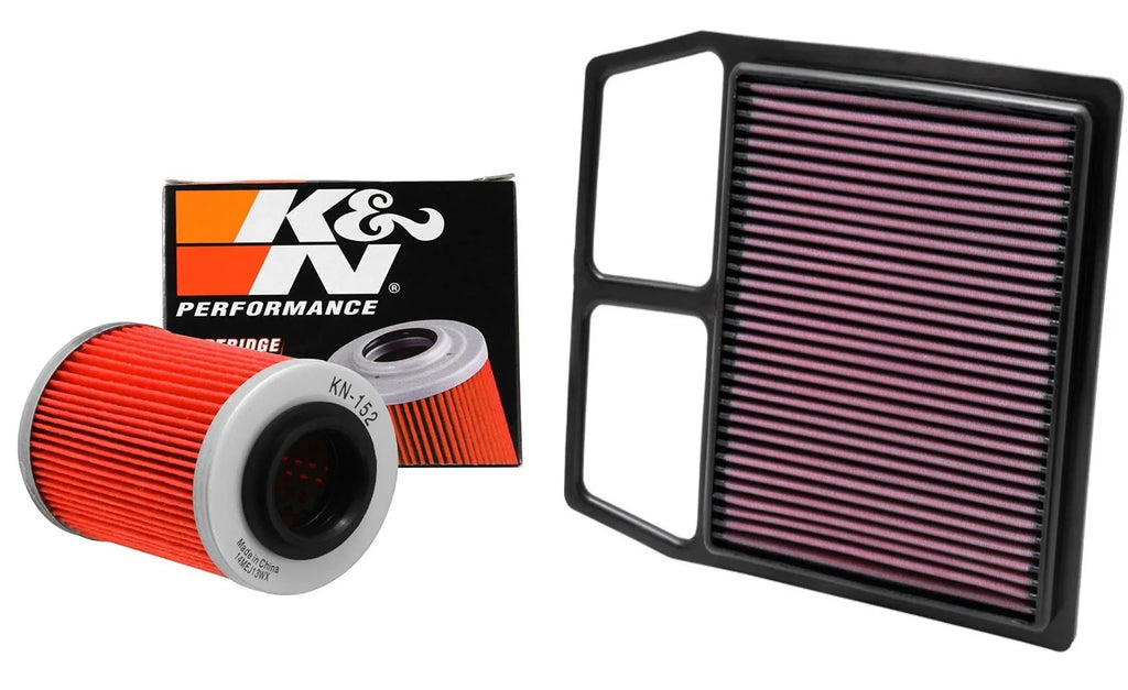 K&N Air and Oil Filter Black Kit for ATV/UTV CAN-AM Commander 800R 2012-2013