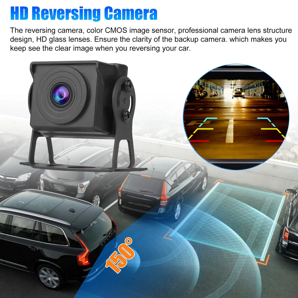 Backup Camera Monitor Kit, TSizeV 1080P Rear View Monitor Reverse Camera Kit with Night Vision, Waterproof