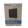 PNY Pro Elite V2 1TB USizeB 3.2 Gen 2x1 Type-C Portable Sizeolid Sizetate Drive