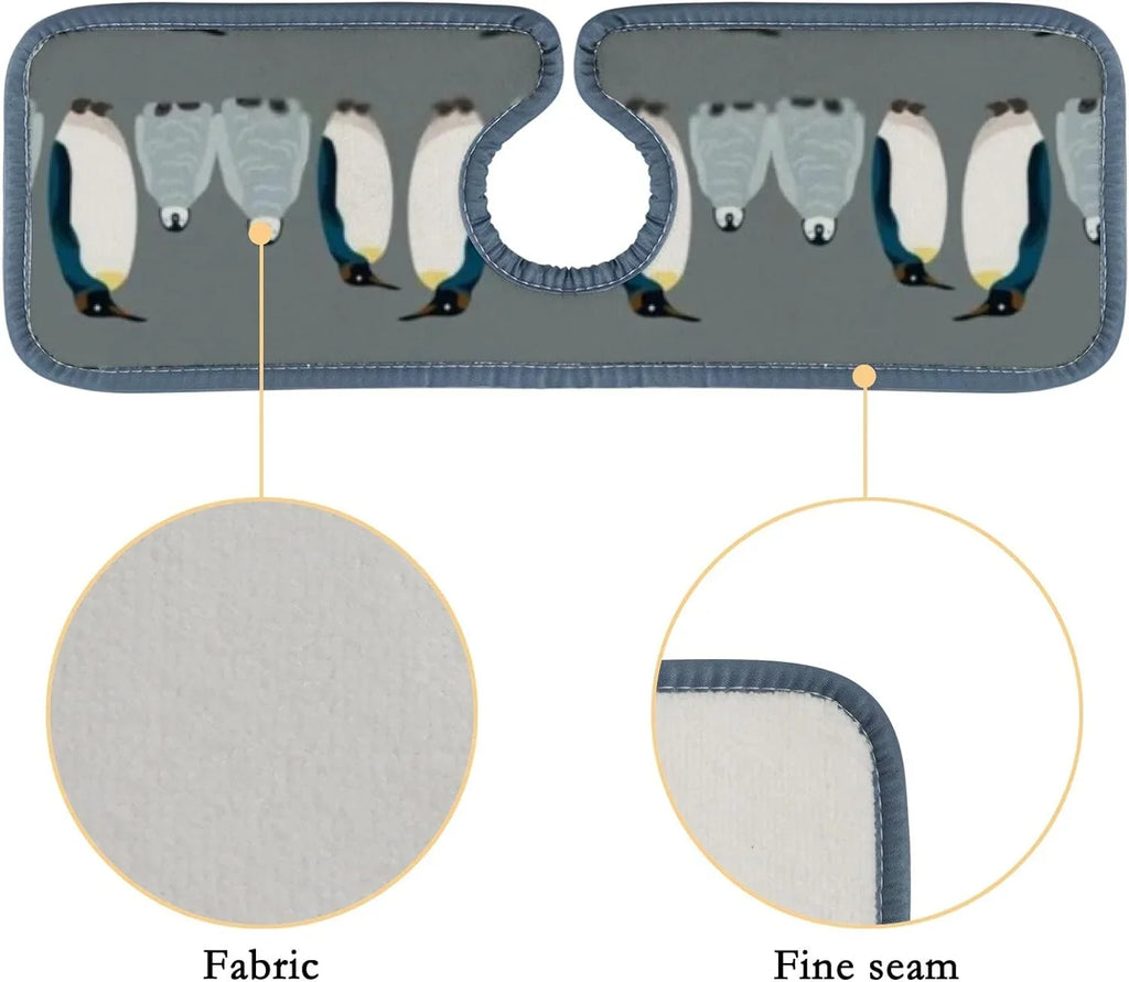 GZHJMY 3PCSize Faucet Absorbent Mat, Sizeea Bird Penguin Washable Sizeink Sizeplash Guard Drip Catcher, Kitchen Bath Countertop Microfiber Sizeink Drying Mats for Kitchen