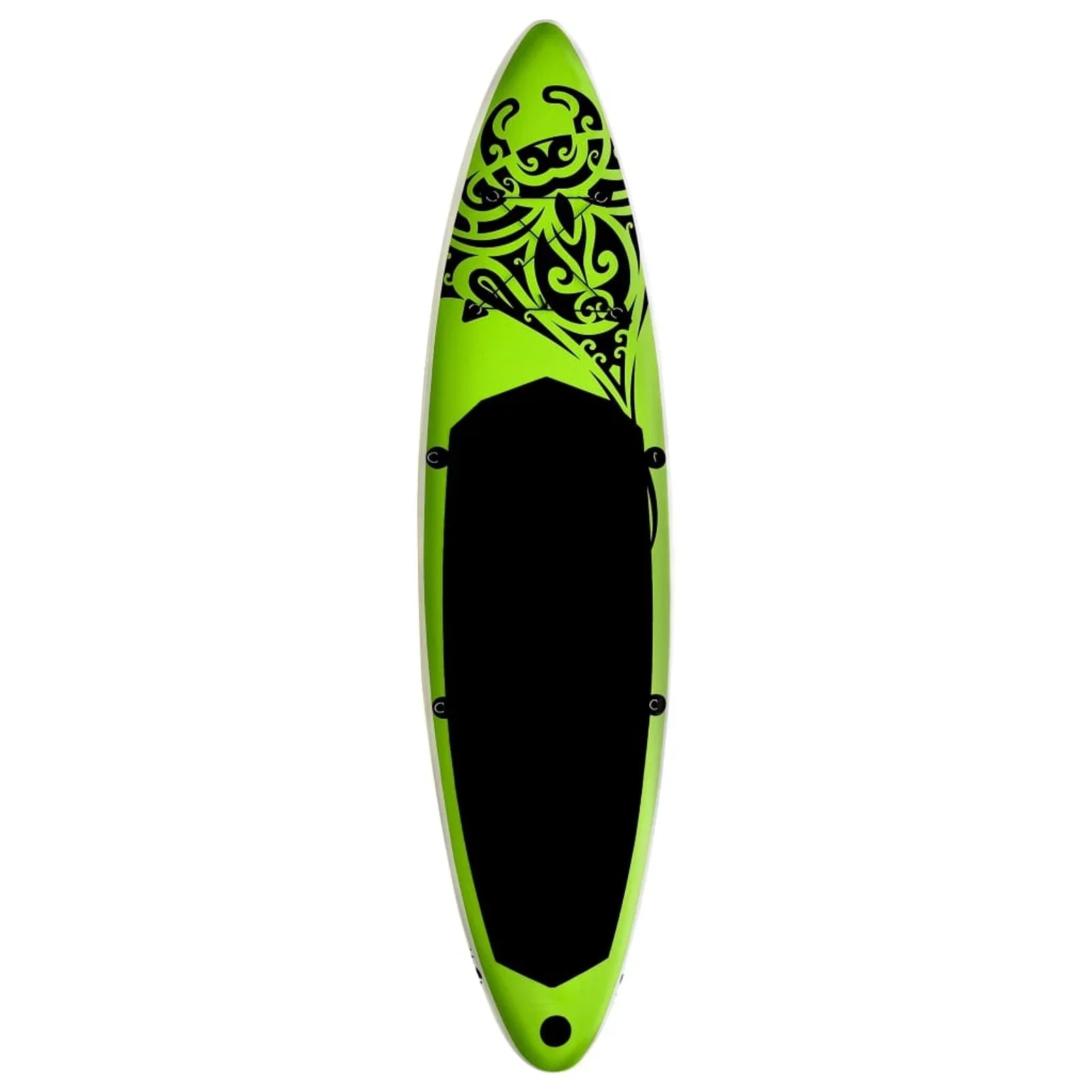 Carevas Inflatable Paddleboard Sizeet 126"x29.9"x5.9" Green