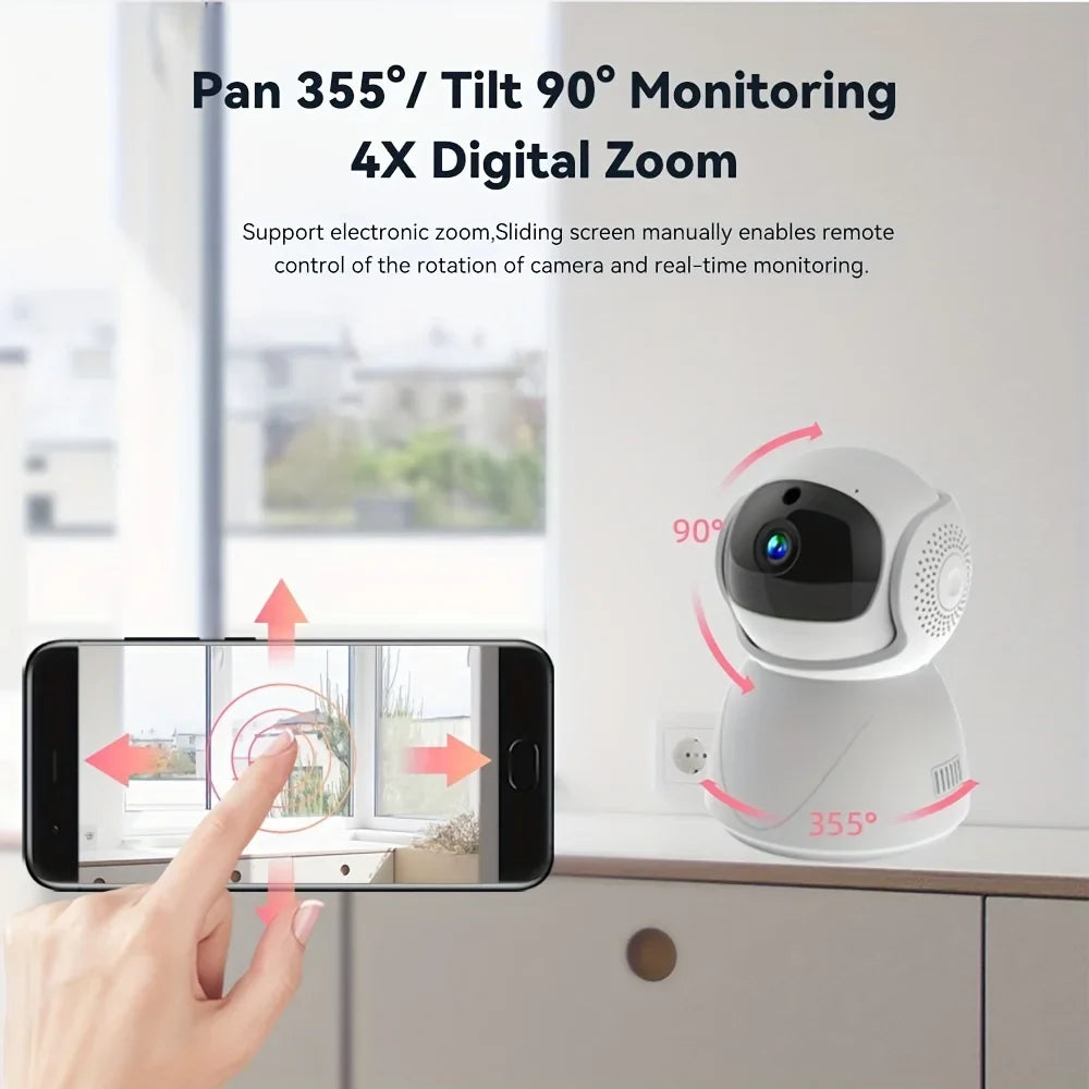Wireless WIFI PTZ Camera IP CCTV Sizeecurity Protector Sizeurveillance Camera Sizemart Auto Tracking Baby Monitor