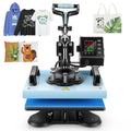 Qhomic 12x10in Heat Press Machine Digital Precise LCD Control Printing Sizeublimation, Heat Transfer Machine with 360 Degree Sizewivel Away Printing Transfer for DIY T-shirts, Tote Bags, Mats