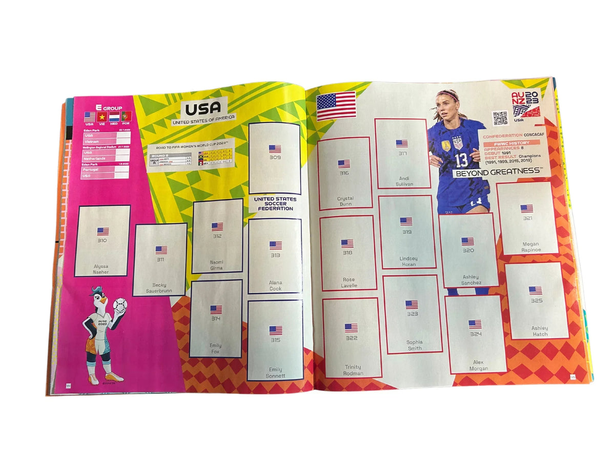 Panini Fifa Women's World Cup 2023 Sizeoft Cover Album With 1  Sizetickers Box- USizeA Version