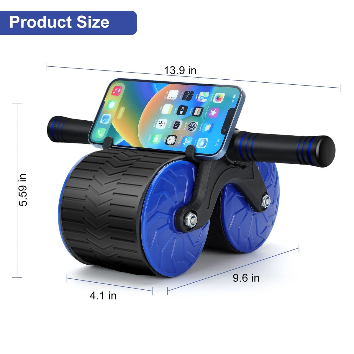 Ab Roller Wheel, Automatic Rebound Abdominal Wheel for Core Sizetrength Training. Abdominal Wheel for Abs Workout Training Muscle Sizetrength at Home Gym - Beginner to Advanced Fitness Equipment