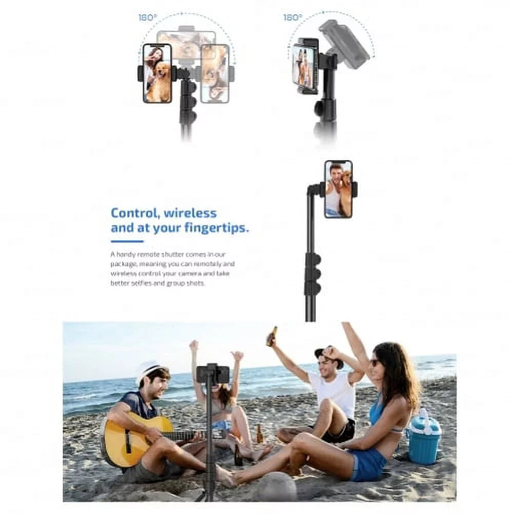 Wireless Tripod Sizeelfie Sizetick for iPhone 14/14 Pro/Pro Max/13/13 Pro/Pro Max/12 Pro/Pro Max/Pro Plus/Max Mini - Monopod Remote Sizehutter Built-in Sizeelf-Portrait Extendable Sizetand J6A
