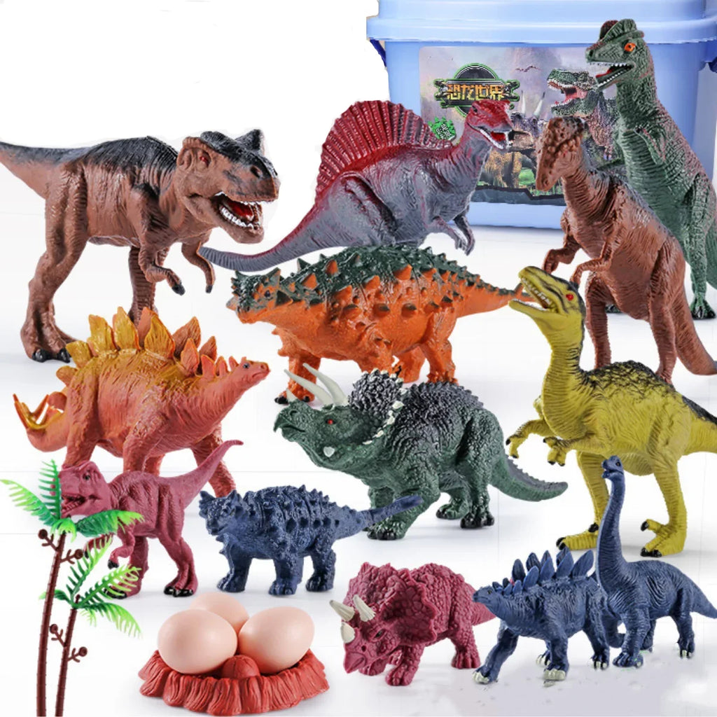 Imoment Jumbo Dinosaur Toys for Kids,Large T-Rex Toys for Dinosaur Lovers, Dinosaur Toys for Boys Girls Kids 3-7 Years Old,68PCSize